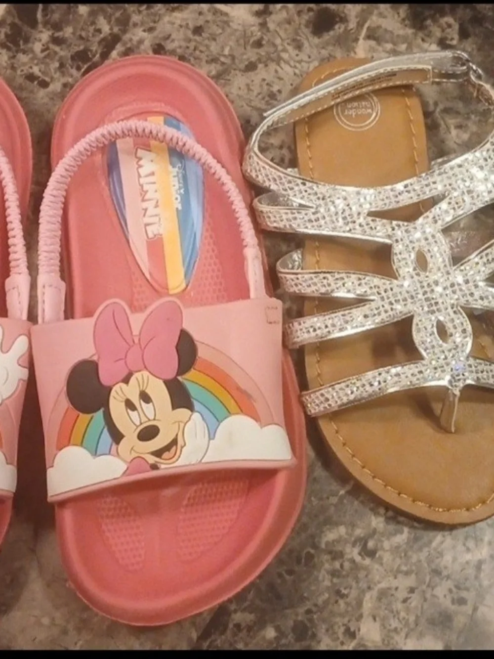 Girls 2 Pairs Of Sandals